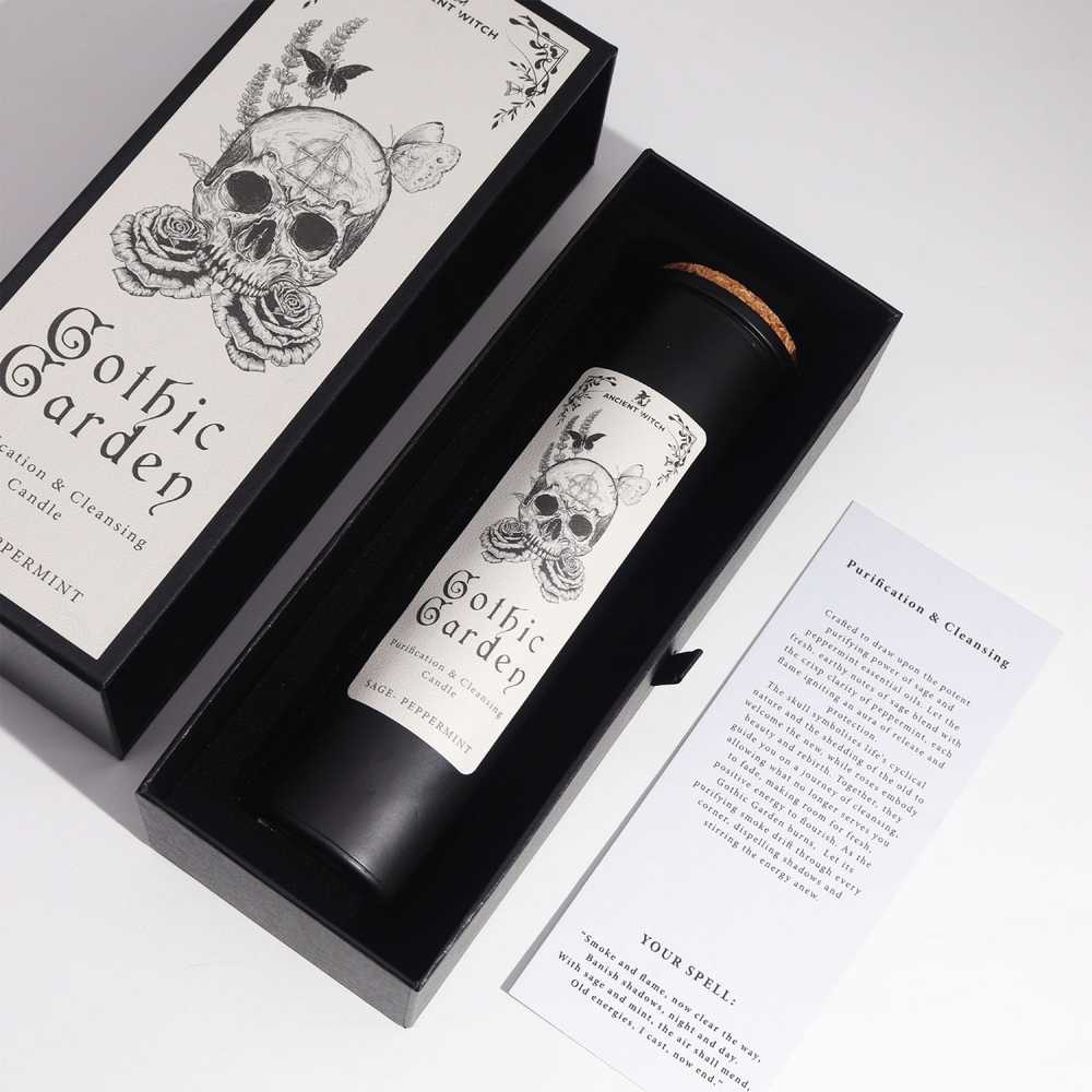 Ancient Witch Žvakė - Senovinė Ragana Gotikinis Sodas Šalavijas ir Mėta 705g 50h Degimo Laikas