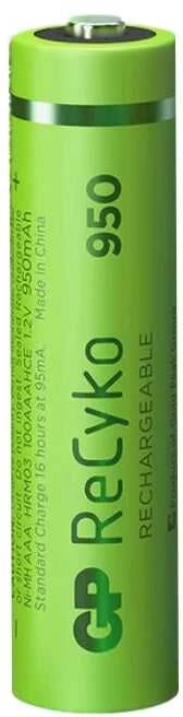 Akumuliatorius - GP ReCyko R03 AAA 950mAh NiMH Įkraunamų 10 Paketas
