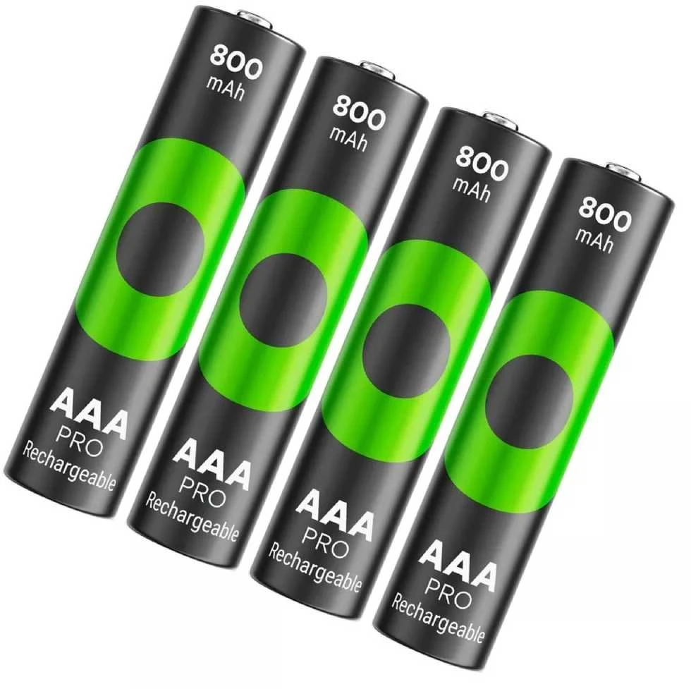 GP ReCyko Pro AAA 800mAh įkraunamos baterijos, 4 vnt.