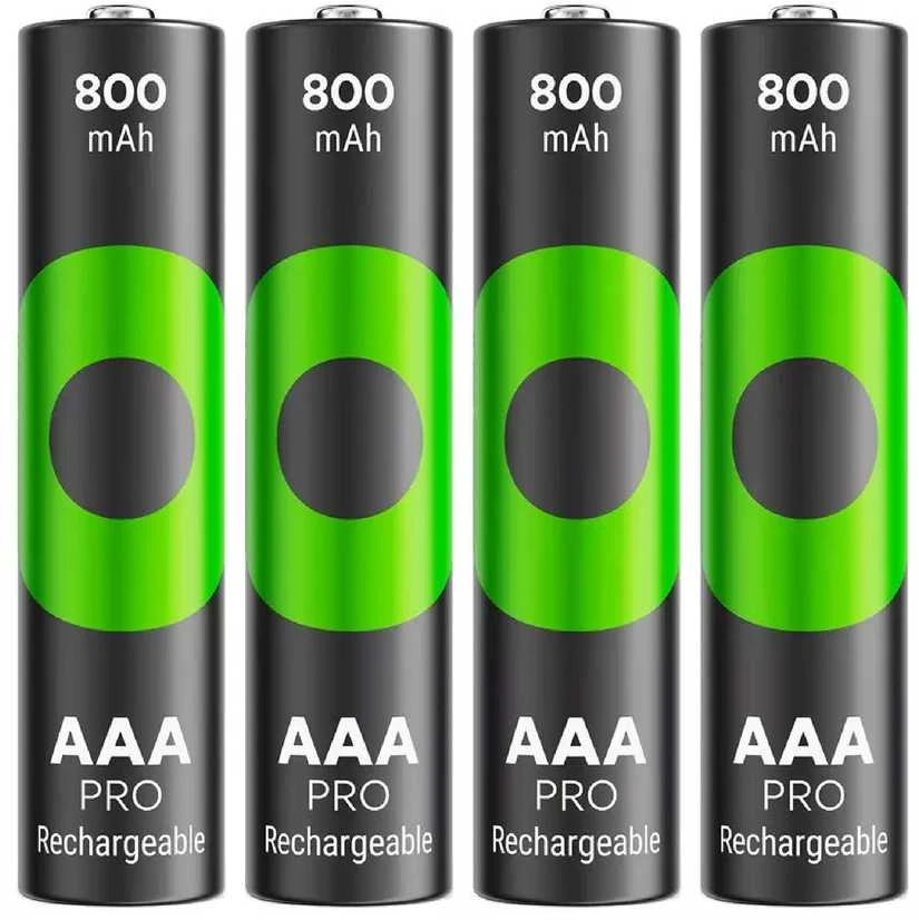 GP ReCyko Pro AAA 800mAh įkraunamos baterijos, 4 vnt.