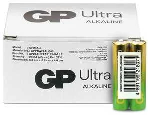 GP Ultra AAA LR03 šarminės baterijos, 40 vnt.