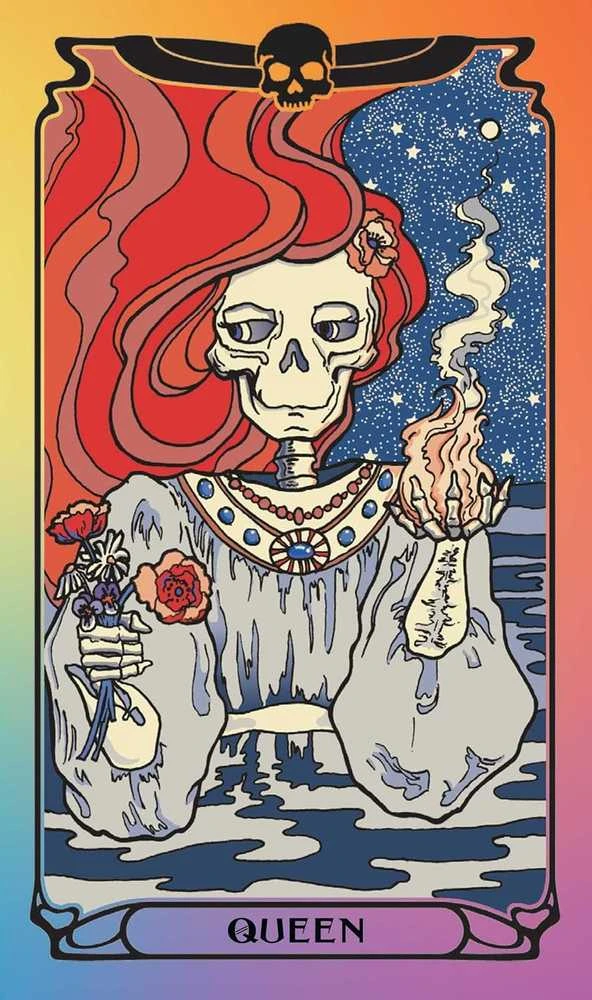 Insight Editions Grateful Dead taro kaladė su vadovu – 78 kortos, oficiali kolekcinė