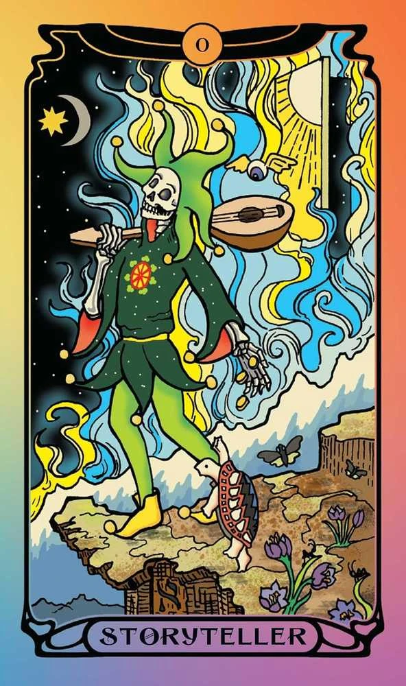 Insight Editions Grateful Dead taro kaladė su vadovu – 78 kortos, oficiali kolekcinė