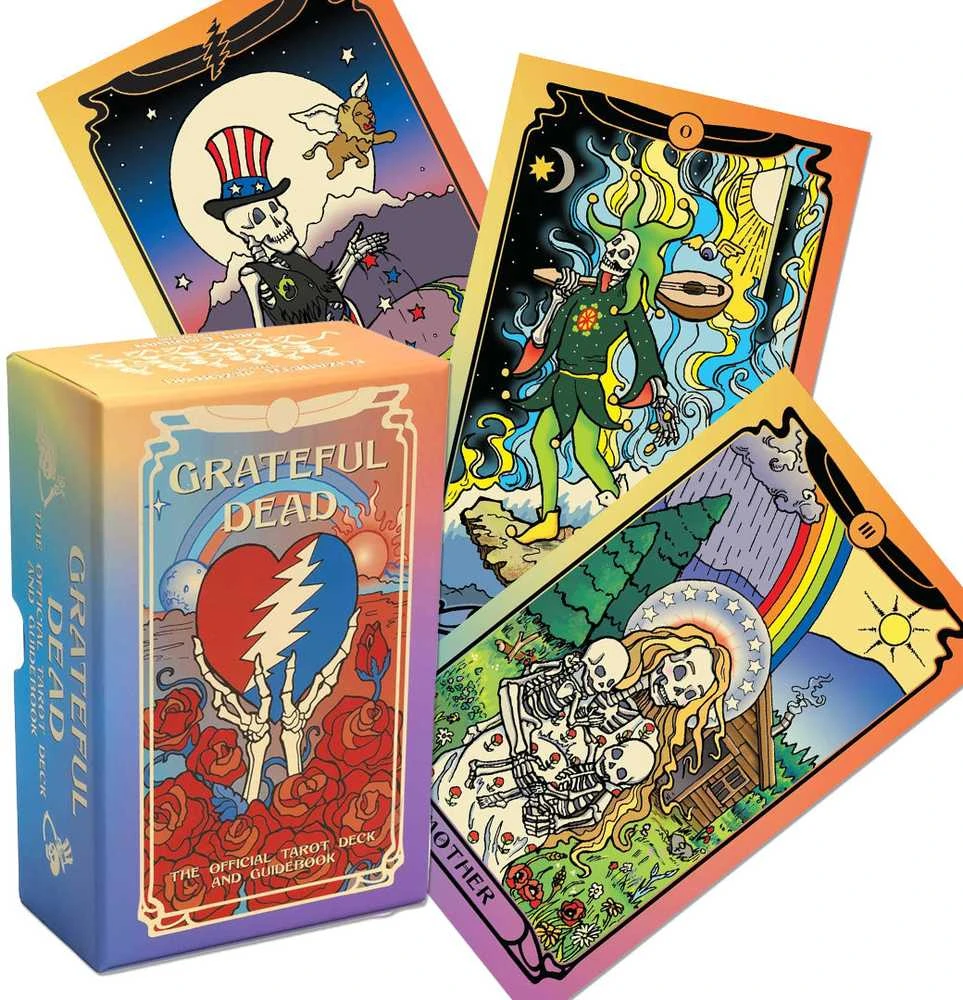 Insight Editions Grateful Dead taro kaladė su vadovu – 78 kortos, oficiali kolekcinė