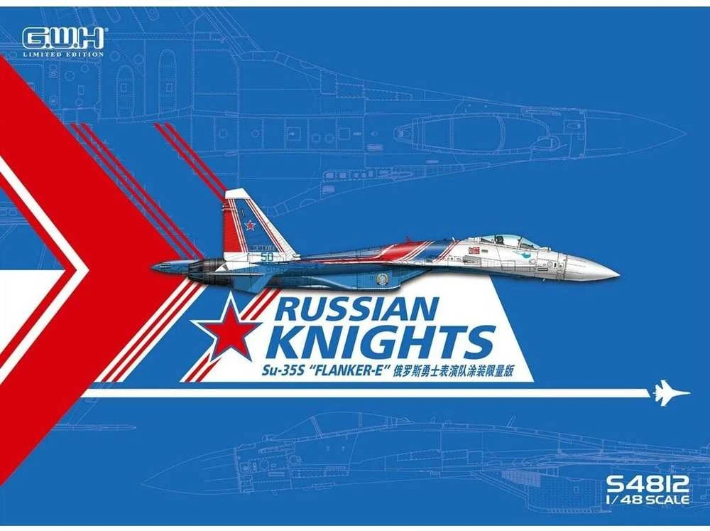 Great Wall Hobby Su-35S Russian Knights lėktuvas 1/48 plastikinis surenkamas rinkinys