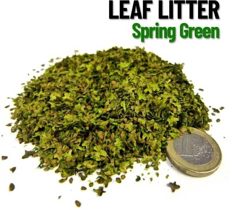 Green Stuff World Žalias Stuff World Dideli miniatiūriniai lapai dioramoms, pavasario žalia, 10 g