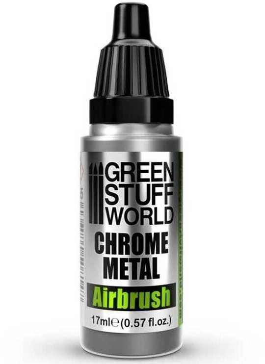 Green Stuff World Žalias Stuff World Žalias Stuff World Chromo dažai aerografui 17 ml – veidrodinis efektas (2455)