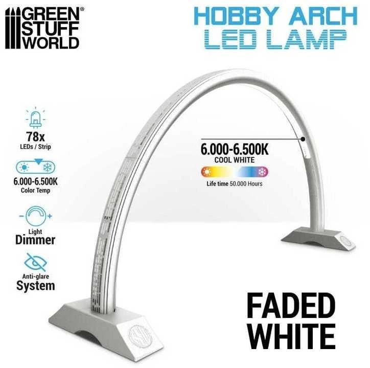 Green Stuff World Žalias Stuff World Žalias Stuff World Hobby Arch LED arkinė lempa, Faded Baltas, be šešėlių