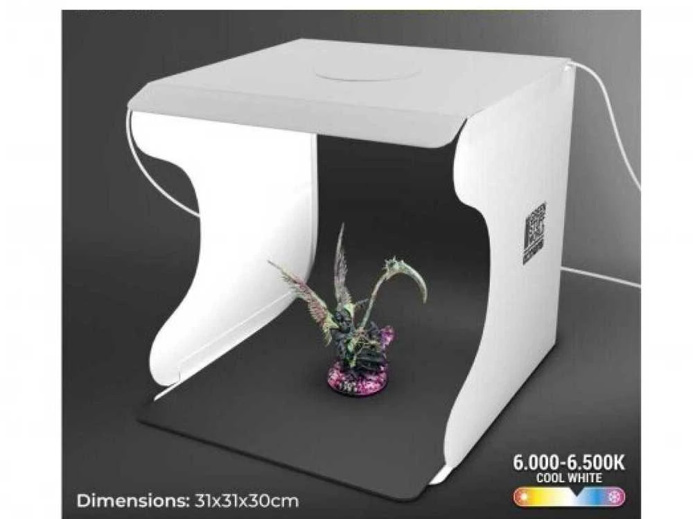Green Stuff World Žalias Stuff World Žalias Stuff World Šviesdėžė XL – LED fotostudija, sulankstoma, USB 31x31x30 cm