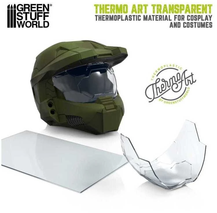 Green Stuff World Žalias Stuff World Žalias Stuff World ThermoArt skaidri termoplastinė plokštė 200x300, 0,75 mm PETG