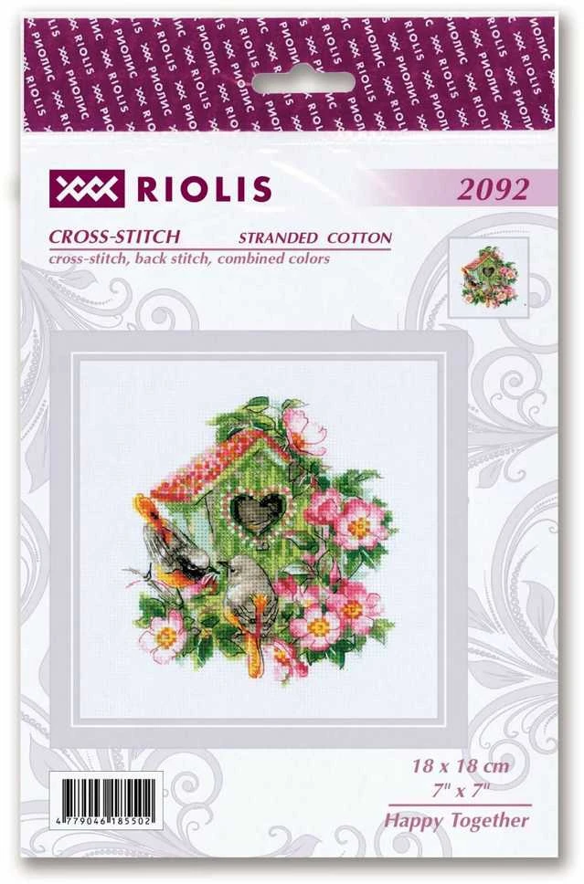 Riolis Siuvinėjimo kryželiu rinkinys Happy Together 18x18 SR2092