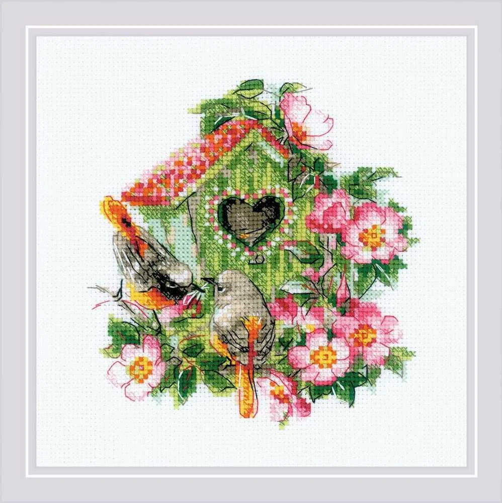Riolis Siuvinėjimo kryželiu rinkinys Happy Together 18x18 SR2092