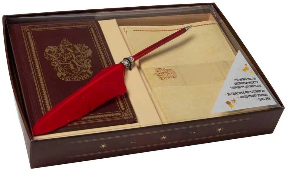 Dėlionė Insight Editions Raštinės Reikmenų Rinkinys - Harry Potter Gryffindor 192 Puslapių Dienoraštis, 20 Užrašų Bloknotų, Rašiklis
