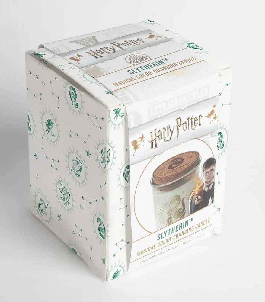 Insight Editions Žvakė - Harry Potter Slytherin Spalvą Keičiančios Sojų Vaško Dvigubos Šviesos 630g Žalia