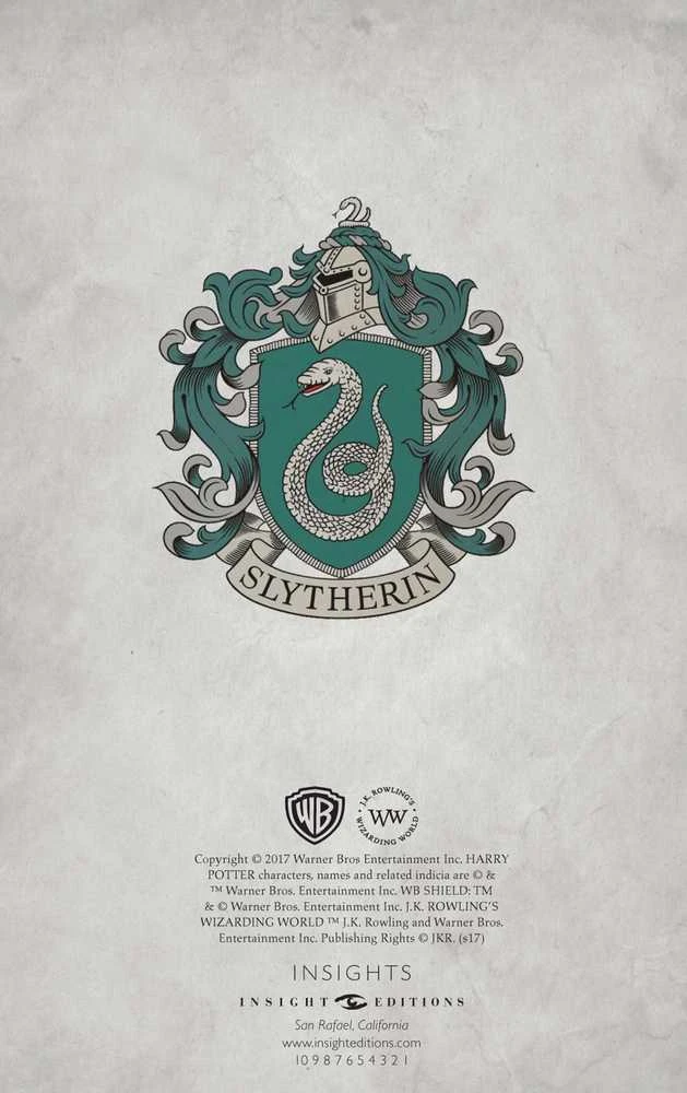 Kišeninė Užrašinė Harry Potter: Slytherin Insight Editions