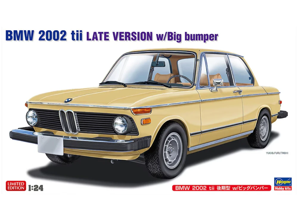 Hasegawa BMW 2002 tii vėlyvasis 1/24 su dideliu bamperiu