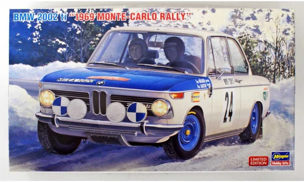 Hasegawa BMW 2002ti 1969 Monte Carlo ralio modelis 1/24