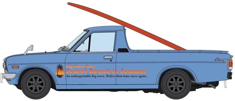 Hasegawa Datsun Sunny Truck GB120 ankstyvas, 1/24 su banglente