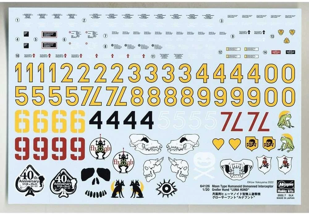 Hasegawa Groserhund Luna Hund 1/20 plastikinis robotas