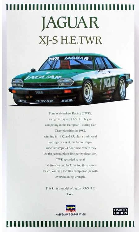 Hasegawa Jaguar XJ-S H.E. TWR 1/24 plastikinis surenkamas rinkinys