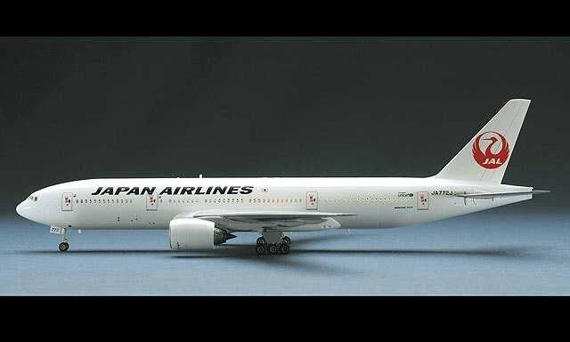 Hasegawa JAL Boeing 777-200 lėktuvo modelis 1/200 mastelis
