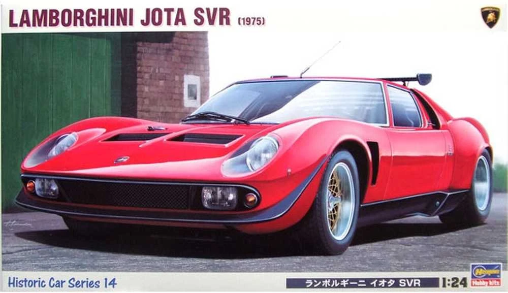 Hasegawa Lamborghini Jota SVR 1975, plastikinis modelis 1/24