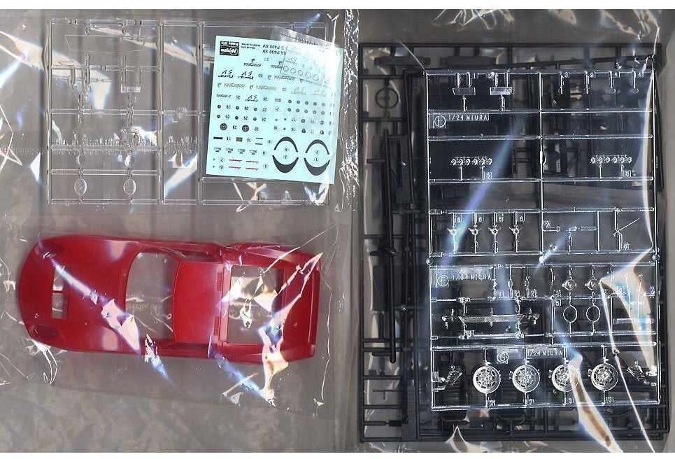 Hasegawa Lamborghini Miura P400 SV 1/24 plastikinis surenkamas modelis