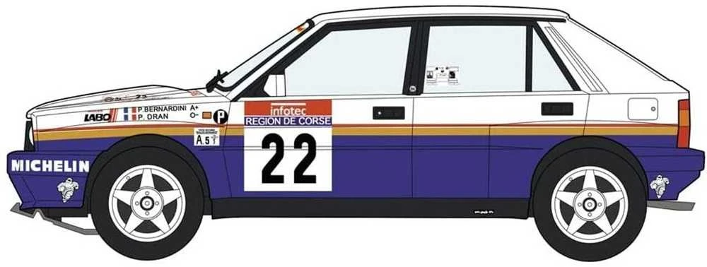 Hasegawa Lancia Delta HF Integrale 16v 1990 Rally 1/24 rinkinys