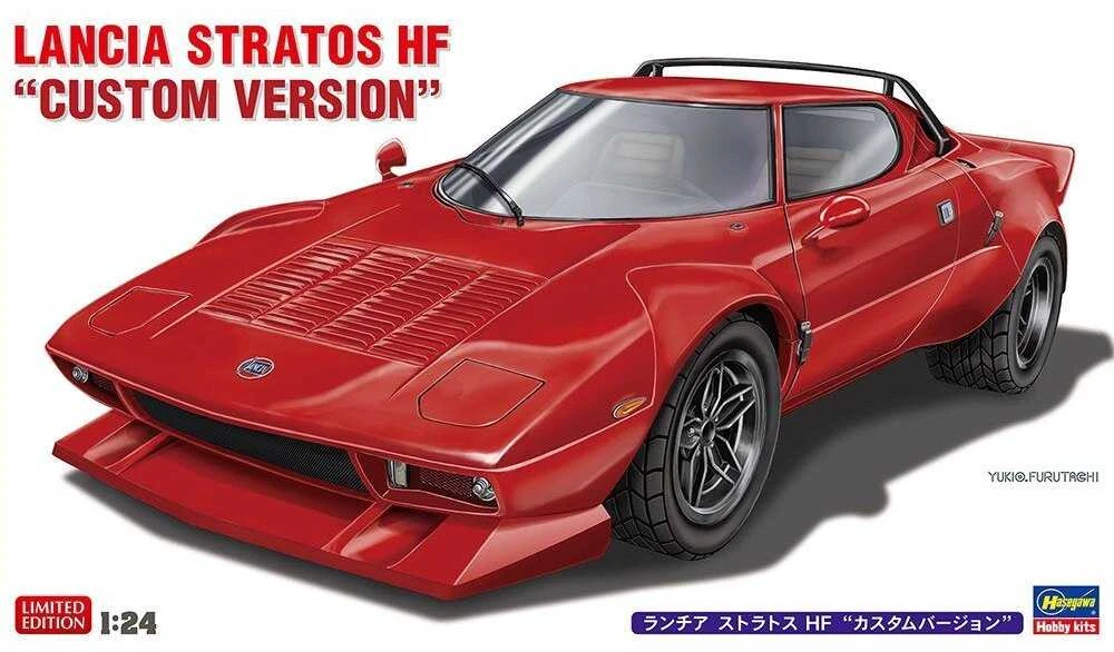 Hasegawa Lancia Stratos HF 1/24 surenkamas plastikinis modelis