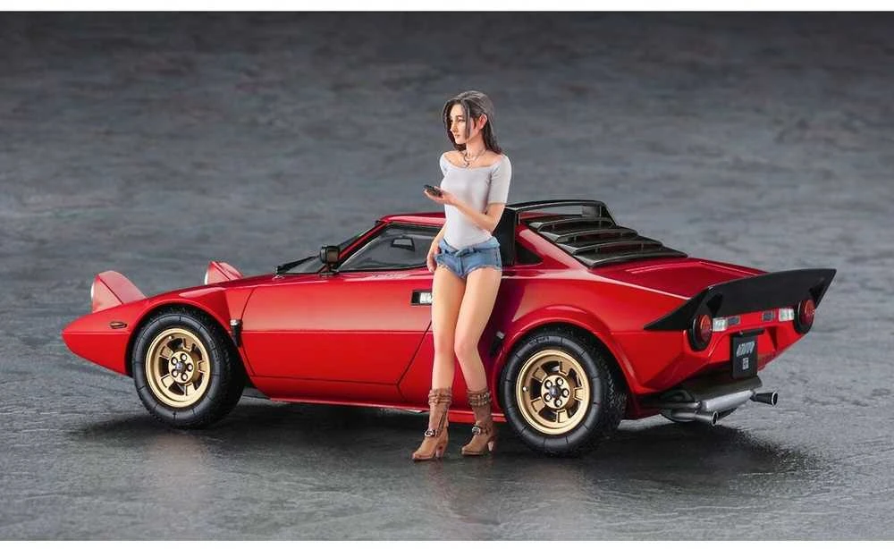 Hasegawa Lancia Stratos HF Stradale 1/24 rinkinys su figūrėle