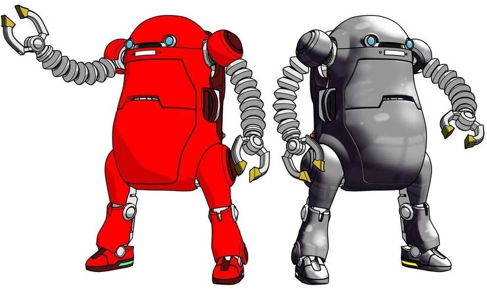 Hasegawa MechatroWeGo Old Type raudona/sidabrinė 1/35 plastikinis rinkinys
