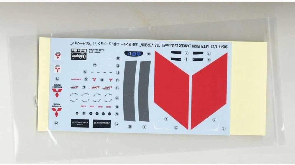 Hasegawa Mitsubishi Lancer Evolution VI RS 1/24 plastikinis surinkimo rinkinys