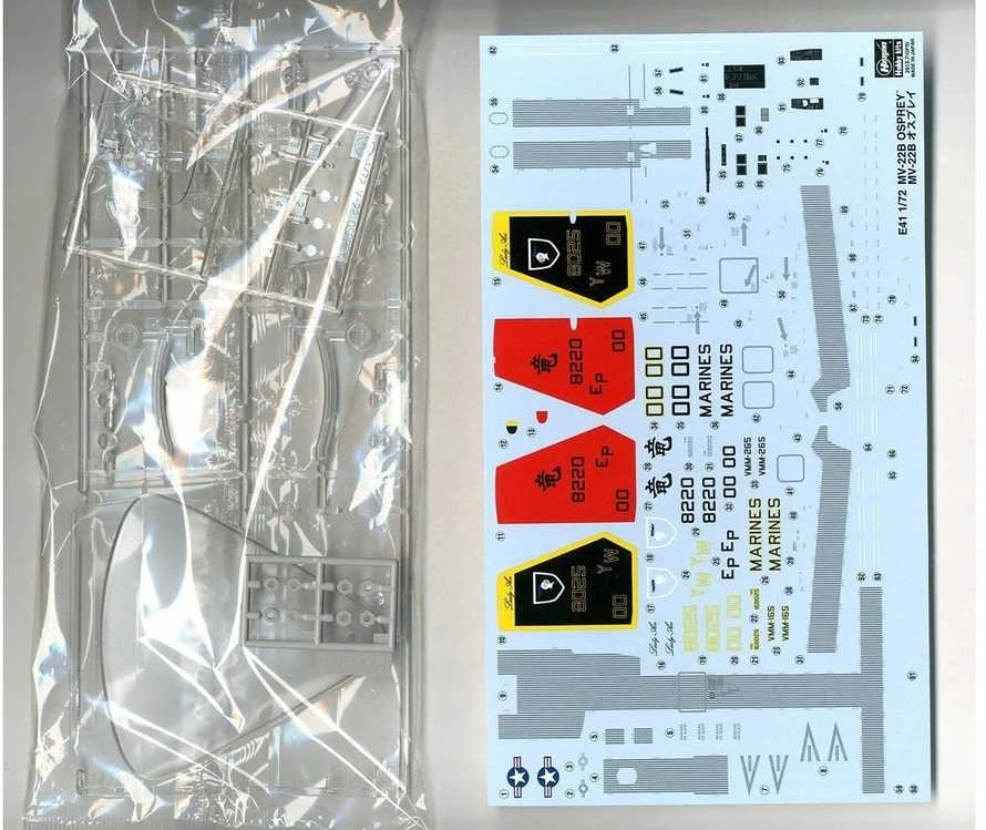 Hasegawa MV-22B Osprey USMC 1/72 plastikinis lėktuvo modelis
