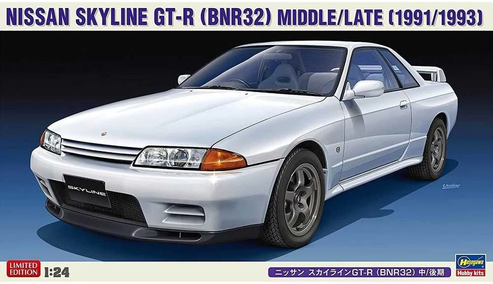 Hasegawa Nissan Skyline GT-R BNR32 1/24 surenkamas modelis 1991–1993