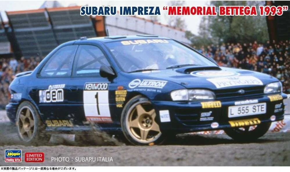Hasegawa Subaru Impreza Memorial Bettega 1993 1/24 surinkimo rinkinys
