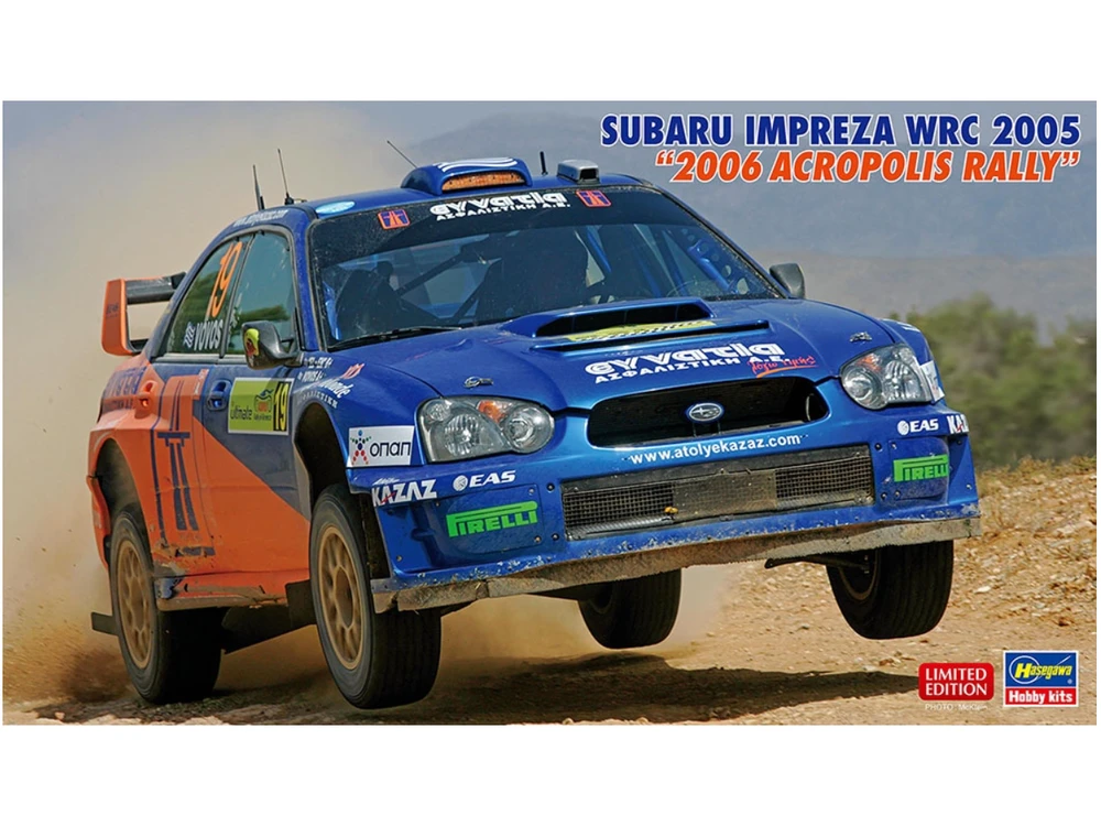 Hasegawa Subaru Impreza WRC Acropolis Rally 1/24 plastikinis rinkinys