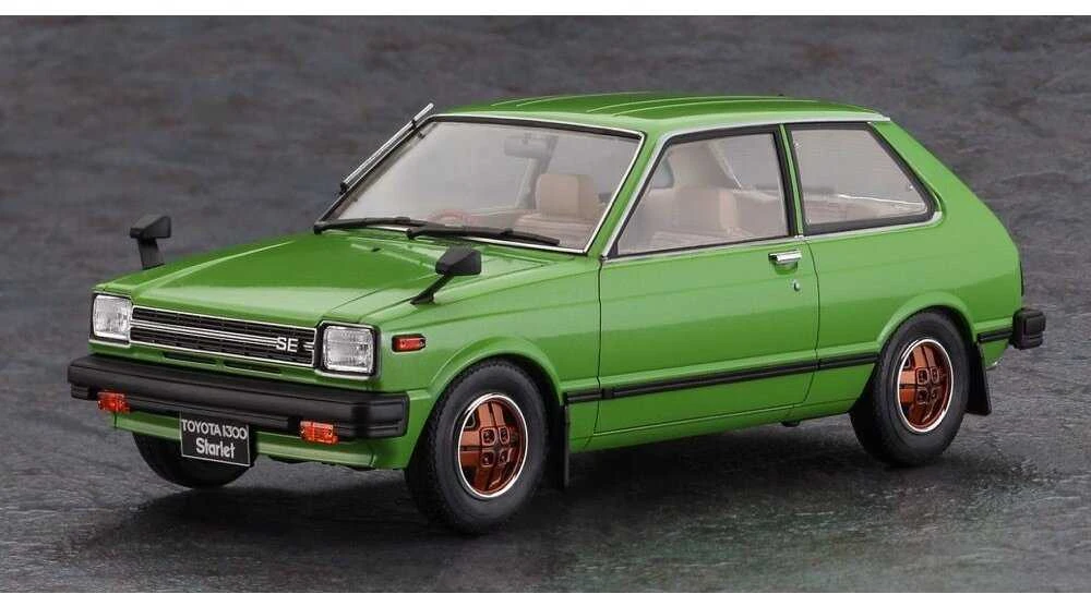 Hasegawa Toyota Starlet KP61 SE 1980 1/24 plastikinis modelis