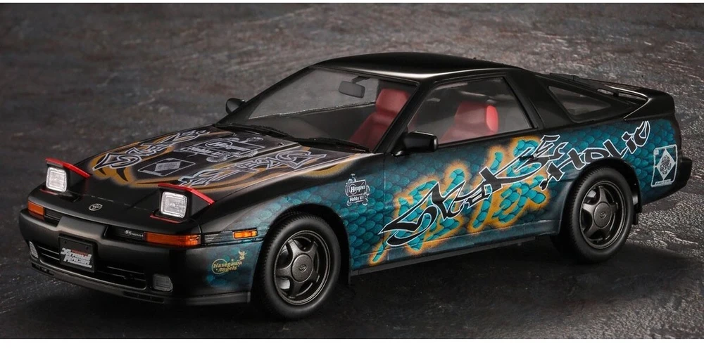 Hasegawa Toyota Supra A70 Twin Turbo R „Snake Holic“ 1/24 surenkamas modelis