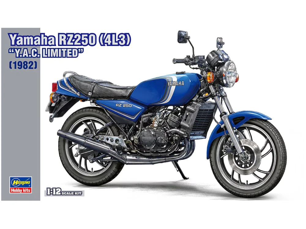 Hasegawa Yamaha RZ250 4L3 1982 plastikinis 1/12 motociklo modelis