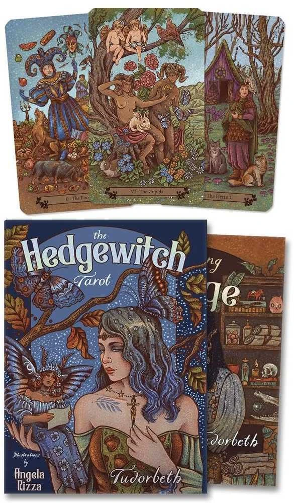 Hedgewitch taro kortos raganoms – Llewellyn, 78 kortų su vadovu