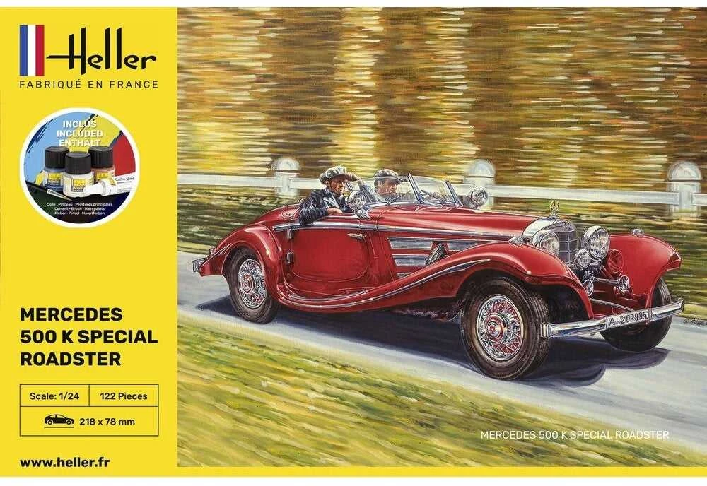 Heller 500 K Special Roadster 1/24 surenkamas dovanų rinkinys