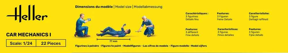 Heller Car Mechanics I 1/24 plastikinis surinkimo rinkinys