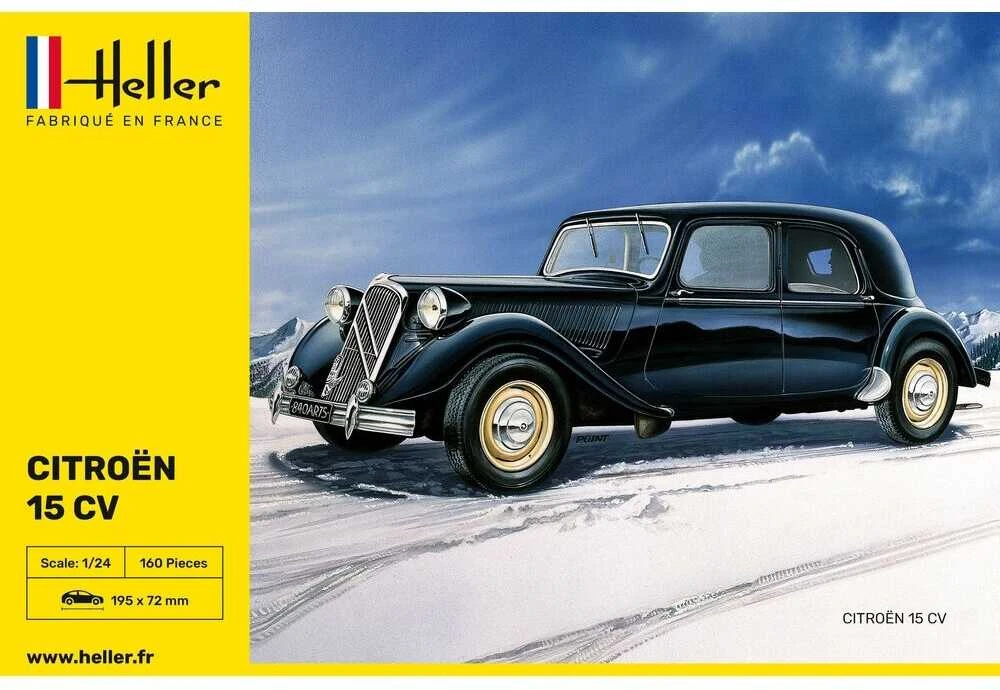 Heller Citroën 15 CV 1/24 plastikinis surenkamas automobilio rinkinys