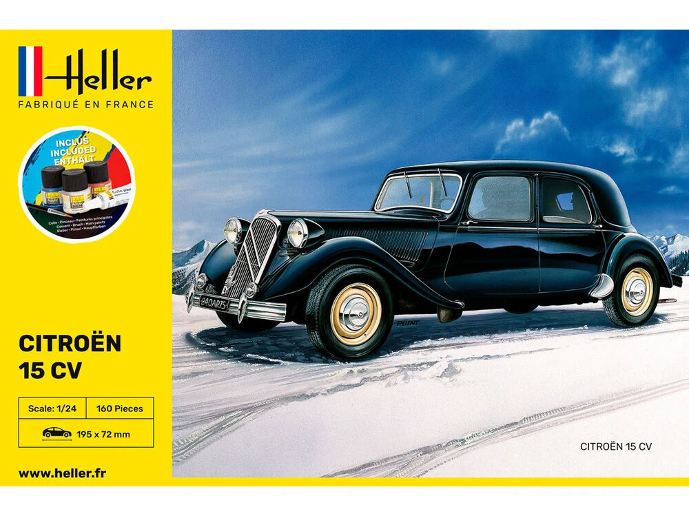 Heller Citroën 15 CV 1/24 plastikinis surenkamas dovanų rinkinys
