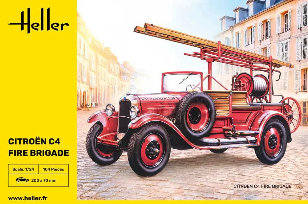 Heller Citroen C4 gaisrinė 1/24 plastikinis surinkimo rinkinys