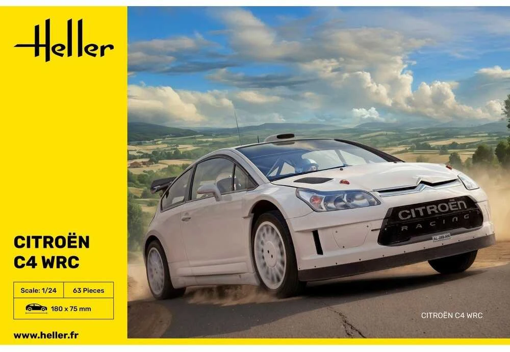 Heller Citroën C4 WRC 1:24 plastikinis surenkamas modelio rinkinys (80756)