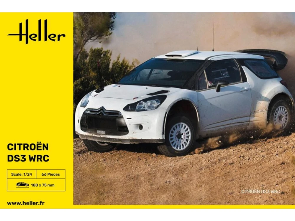 Heller Citroën DS3 WRC 1:24 plastikinis surinkimo rinkinys (80758)