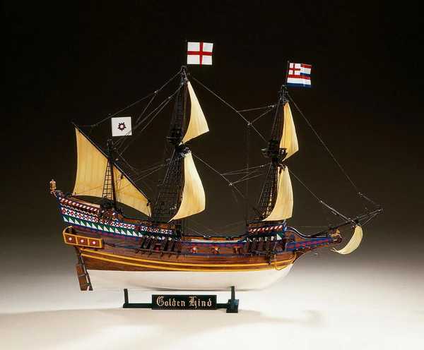 Heller Golden Hind burlaivio plastikinis rinkinys 1/96