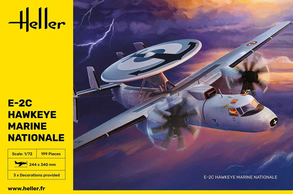 Heller Grumman E-2C Hawkeye 1/72 plastikinis lėktuvo modelis