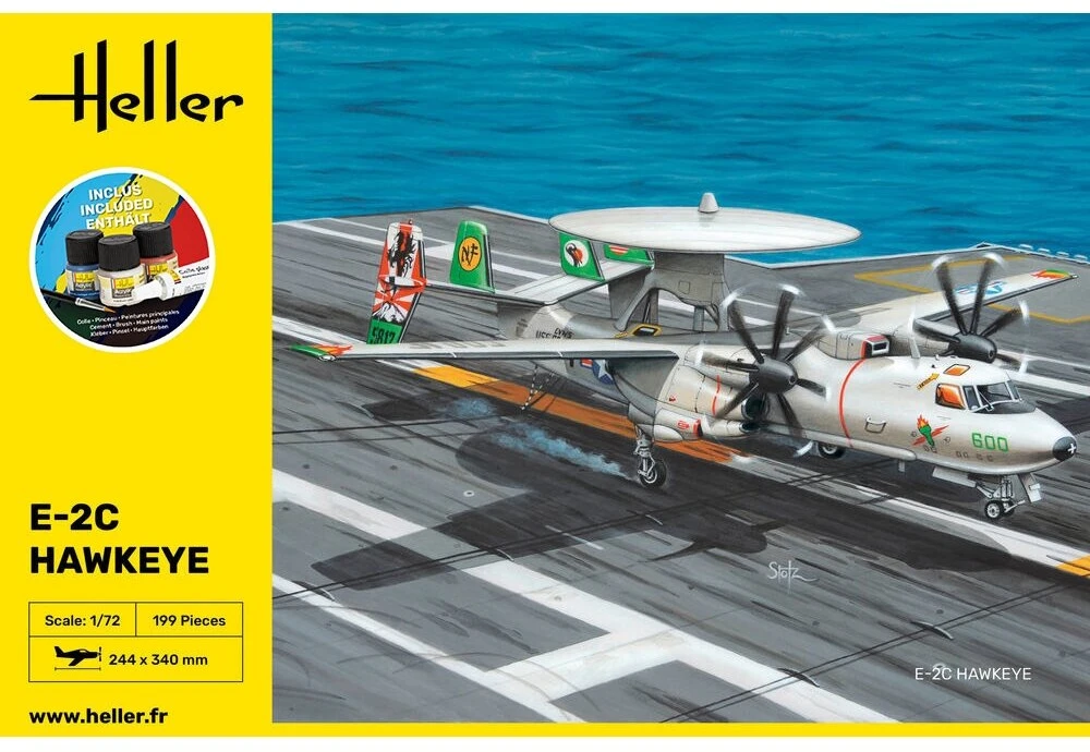 Heller Grumman E-2C Hawkeye plastikinis lėktuvo modelis dovanų komplektas 1/72